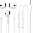 2 Pack Apple Earbuds [Apple MFi Certified] Headphones Earphones with 3.5mm Wired in Ear Headphone Plug(Built-in Microphone & Volume Control) Compatible with iPhone,iPad,iPod,PC,MP3/4,Android -White