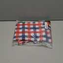 Waterproof Plaid Tablecloth Fabric - Square 58x58 Inch Classic Gingham Checker Table Cloth for Indoor/Outdoor Use - Buffalo Table Cover for Picnics, BBQs, and Parties (Red Blue)