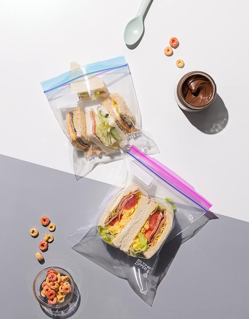 Sandwich Bags Ziplock 100 count Resealable Extra Strong
