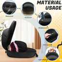 Hat Travel Case,Hat Case for Baseball Caps with Carrying Handle and Adjustable Shoulder Strap,Organizer Protects up to 6 Hats, Box for Travel and Home Storage(Black)