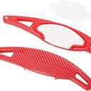 Steering Wheel Shift Paddle Extension Compatible for 2023 2024 2025 2026 Honda Civic 11th Accord CR-V Pilot Integra Accessories Paddle Shifter Extended Carbon Fiber Red