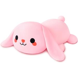 Weighted Stuffed Animals, 1.6 lbs Bunny Stuffed Animal with Weighted Beads, Cute Plush Toy Pillow Gifts for Adults Kids Boys Girls (Medium)