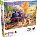 Buffalo Games - Angelo Bonito - Racing The Train - 750 Piece Jigsaw Puzzle for Adults -Challenging Puzzle Perfect for Game Nights - Finished Size is 24.00 x 18.00