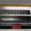 Plum chef 4-Slice Toaster with Light Strip, Extra Long Slot Toaster, 7 Browning Settings, Defrost/Reheat Functions, Removable Crumb Tray, Stainless Steel Housing, Anti-Jam & Self-Centering