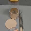 Pandaloo Glass Cups With Lids and Straws -20 Fl Oz- Perfect Size Iced Coffee Cup - Smoothie Cup With Bamboo Lid and On the go Lid - Glass Tumbler With Straw (1 Count (Pack of 1), Vanilla Cream)