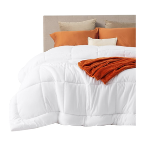 Bedsure Comforter Duvet Insert - Quilted Comforters King Size, All Season Duvet, GentleSoft Down Alternative Bedding Blanket, with 8 Tabs, Gifts for Women/Men, White, King 90 x 102 Inches