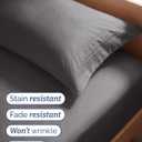Twin Size 3 Piece Sheet Set - Comfy Breathable & Cooling Sheets - Hotel Luxury Bed Sheets for Women & Men - Deep Pockets, Easy-Fit, Extra Soft & Wrinkle Free Sheets - Dark Grey Oeko-Tex Bed Sheet Set