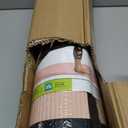 Gaiam Essentials 2/5" Thick (10mm) Yoga & Pilates, Fitness & Exercise Mat with Easy-Cinch Carrier Strap Cusion Support For Fitness and Gym Workouts (French Rose)