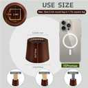 Wooden Furniture Bed Risers - 3 Inch Circle Heavy Duty Furniture Height Extenders Lifts for Sofa Couch Desk Chair Table Base Raising Space, Convenient Store and Cleaning, Pack of 4