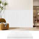 Art3d Wainscoting Wall Panel Kit, 37.8" Tall Beadboard Panels for Walls, Polystyrene Board and Batten Wall Panel Kit, Easy DIY Decorative Trim for Living Room, Kitchen, Bedroom – Covers 31 Sq.Ft