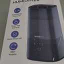 ROSEKM Humidifiers for Bedroom, 2.0L Cool Mist Humidifier for Home Plant and Baby Nursery, Quiet Ultrasonic Humidifier with 360 Nozzle, Auto Shut-Off, Filterless, Black