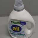 All Laundry Detergent Liquid, Free Clear for Sensitive Skin, Odor Relief, Unscented and Hypoallergenic, 2X Concentrated, 90 Loads