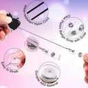 2 x Nurse Badge Reel, LGBT Black Cat with Rainbow Flag Gay Pride, Retractable for Nurse Name Tag Card, Funny Pride LGBTQ Rainbow Nursing Doctor Medical Work Office Alligator Clip