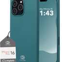 Cocomii - Rectangle Case Compatible with iPhone 16 Pro - Compatible with MagSafe, Soft Touch Silicone, Microfiber Lining, Magnetic Phone Case for iPhone 16 Pro 6.3 inch, Clover Green