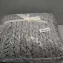 Maetoow Tighter Version Chenille Chunky Knit Blanket Throw 4050 Inch, Handmade Warm & Cozy Blanket Couch, Bed, Home Decor, Soft Fleece Banket, Boho Thick Blankets and Giant Yarn ThrowsLight Grey