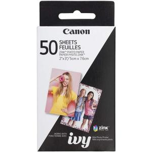 Canon Ivy Zink 2" x 3" Photo Sticker Paper 50 Sheets Pack