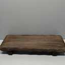 Briwooody 22 x 9 Inch Large Decorative Found Wood Board Farmhouse Wood Riser Pedestal Stand for Kitchen Bathroom Counter, Rustic Wooden Board for Plant, Jewelry, Vanity, Candle
