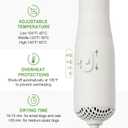 Professional Pet Grooming Dryer Brush 3-in-1 Dog Blow Dryer with Slicker Brush, Adjustable Temp, Overheat Safe, Salon Quality