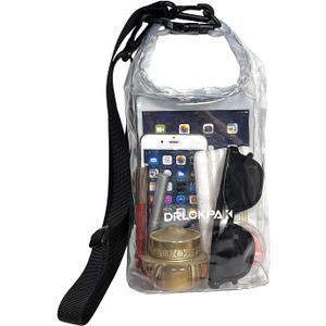 DRLOKPAK Clear Bag Stadium Approved Transparent Purse Pouch water resistant Crossbody Dry Bag For Concert Sports Gym Event Graduation Travel Outdoor Beach Club Party