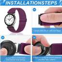 3 x Compatible with 16mm 18mm 19mm 20mm 22mm 24mm Watch Bands Quick Release Replacement Wristband,Adjustable Stretchy Nylon Solo Loop Straps Fabric Braided Sport Elastic Bands for Men Women