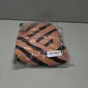 Panadila Womens Striped Off Shoulder Sweater Oversized Long Sleeve V Neck Sweater Tops Knitted Color Block Pullover (Brown)