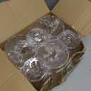 Yopay Set of 6 Unbreakable Martini Glasses, 10 Ounce Plastic Cocktail Glasses for Whiskey, Margarita, Manhattan, Holiday, Party, Reusable, Break Resistant, Clear Polycarbonate Glassware