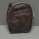 CLUCI Small Sling Bag for Women, Vegan Leather Fanny Pack Crossbody Bags for Women, Unique Birthday Gifts (A-8 Dark Coffee)