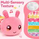 Baby Girls Toys 0-6 Month Music Animal Stuffed Caterpillar Toy for Infant 0-3 3-6 Months Mirror Crinkle Rattle Tummy Time Sensory Toys for 3 4 5 6-12 Month Old Newborn Baby Shower Easter Gifts
