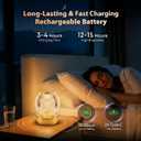 Rechargeable Crystal Bedside Lamp, Cordless Table Lamp with Remote & Touch Control, 3600mAh Fast Charging, 3 Color Dimmable Wall Mountable Night Light for Bedroom Home Decor(Gold)