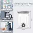 Creami Swirl Pints & Lids for Ninja Swirl Ice Cream Maker NC700 Series, Swirl Container Replacement for Ninja Creami, BPA-Free & Dishwasher Safe (2Grey, 2Pack)