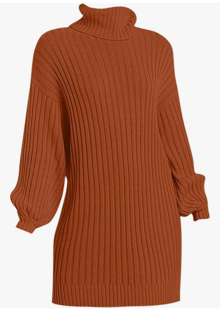 Sweater Dresses for Women 2024 Fall Long Sleeve Cable Knitted Plus Size Dress Sexy Tunic Fashion Business Clothes, Size Medium