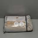 Greyish Beige 100% Blackout Two Layer Natural Linen 84 Inch Curtains for Bedroom 2 Panels Set, Memory Trained Pinch Pleated Insulated Noise Cancelling Farmhouse Windows Drapes 40 x 84 Inches Length