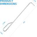 2 x 16'' Pool Skimmer Basket Hook Tool-Skimmer Basket Handle for Cleaning Swimming Pools & Protecting Hands,Knee,Back