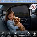 ZATOOTO Car Window Covers for Back Window Baby Sun Shade for Side Window Shades Single Layer Car Window Screen with Better Breathability and Visibility Sun Blocker Cool Down Your Vehicle(B Shape)