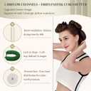 Heatless Hair Curler Heatless Curls Overnight Heatless Blowout with Luxury Cloth Bag Silk Scarf, Curling Rod Headband to Sleep in No Heat Curling with (Green, 3Rods)