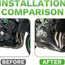 Motorcycle Engine Guard Belly Pan Spoiler Lower Fairing Replacement for Kawasaki Z900 2017-2026 Z900SE Z900 SE 2021-2026 Bellypan Body Engine Bottom Protection Cover (Type A)