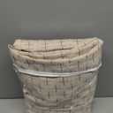 MIULEE Decorative Back Tab Linen Curtains with Geometric Pattern for Living Room Bedroom Farmhouse Rustic Thick Woven Textured Patterned Mudcloth Drapes 90 Inch Long 2 Panels Set, Beige