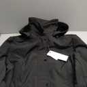 ROYAL MATRIX Women's Softshell Jacket Fleece Lined Windbreaker Insulated Rain Parka Jacket with Removable Hood (Black, XXL)