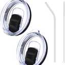 22 oz Press-in replacement lid - Compatible with swig Coffee Mug 121822 oz Tumbler lid. Pack of 2.