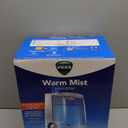 Vicks Warm Mist Humidifier FilterFree 1Gal Tank, Auto ShutOff, Night Light, VapoPad and VapoSteam Compatible (White)