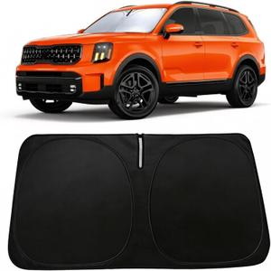 Windshield Sun Shade for Kia Telluride 2020-2025 Accessories, Car Front Window Sun Visor & Heat Shield | 240T Sunshade Protection Blocks UV Rays