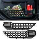 Metal Front Door Storage Box Pockets Door Side Insert Organizer with Cup Holder Compatible with Jeep Wrangler JL JLU 2018-2023 &Gladiator JT 2020-2023 Interior Accessories, 2pc