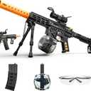 Larmside Automatic Blasters, 170 FPS & 70 Ft Range, Large Size, Big Shooting Activity, Electric Blaster, Outdoor Activity, Ages 18+ (BLCM)