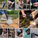 Survival Shovel High Carbon Steel Tactical Shovel Axe Folding Entrenching Tool Camping Hiking Shovel Carrying Pouch Car Emergency Survival Gear
