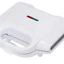 Basics Waffle Maker 2Slices White with Nonstick coating and Easy to Clean, 700W