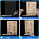 6 Pack Acrylic Sign Stands 8.5 x 11, Clear Double Side T Shape Acrylic Table Signs for Displaying, Flyer Holder Paper Card Holder for Office Business Store Mall Restaurants