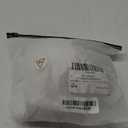 MakeMeChic Women's 2 Piece Bikini Set Textured Pearl Beaded Strap Scallop Trim High Waist Swimsuit (White, L)