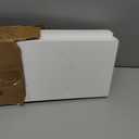Floating Wall Shelves - 16"x6.8"x1.2" Sturdy Rustic White Solid Wood Shelves for Storage and Dcor, Easy Installation for Living Room, Bedroom, and Kitchen - 2 Pack, 16"-Set of 2