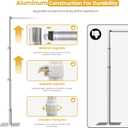 Jiang&Rong 10ft x 10ft Adjustable Backdrop Stand Kit - Heavy Duty Pipe and Drape Stand for Wedding, Birthday Party, Banquet Decorations (Silver)