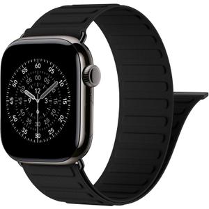 Patented Magnetic Link Sport Band Compatible with Apple Watch Bands Men 44mm 45mm 46mm 49mm 42mm 41mm 40mm 38mm Women, Nylon Sport Loop Strap for iWatch Ultra 3 2 1 SE Series 11 10 9 8 7 6 5 4 3 2 1